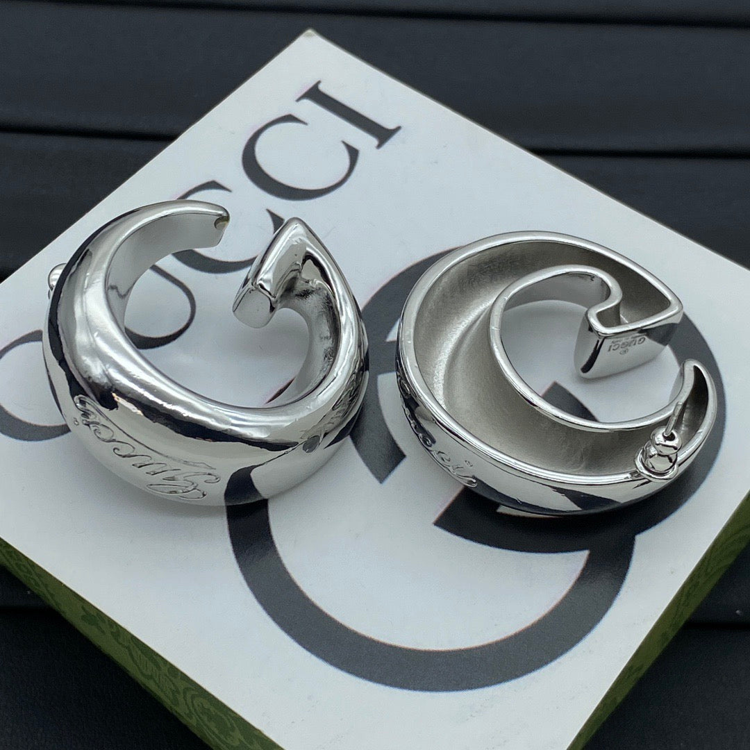 Gucci G Shape Hoop Earrings