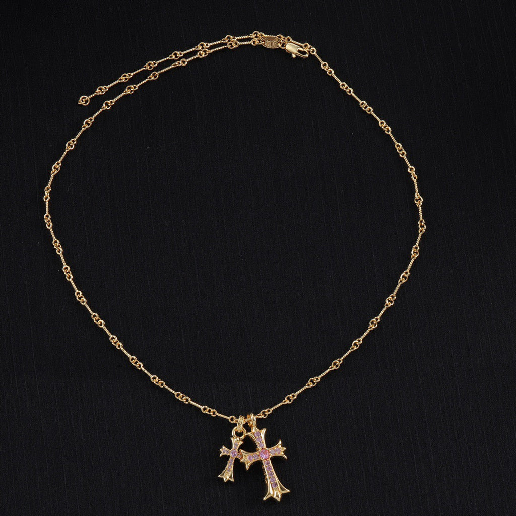 Chrome Hearts Double Cross Necklace